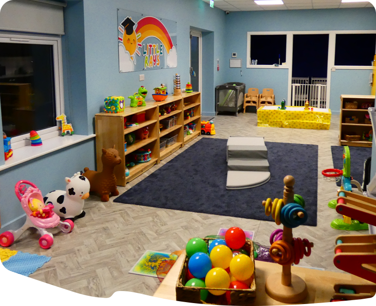 Inside photo of the Sunny Skies Academy classroom Little Rays